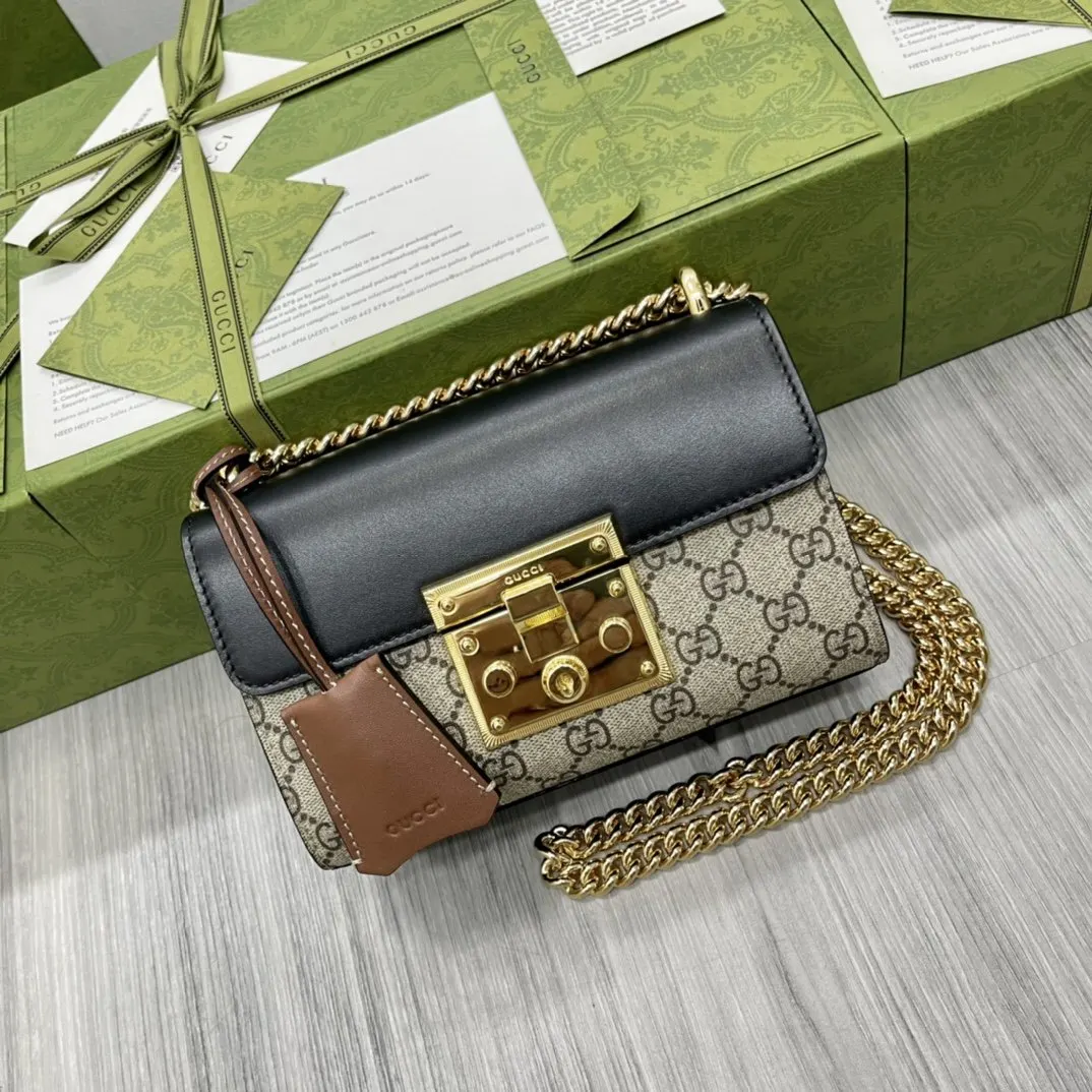 Gucci 麂皮 鏈條包 精致鏈條款