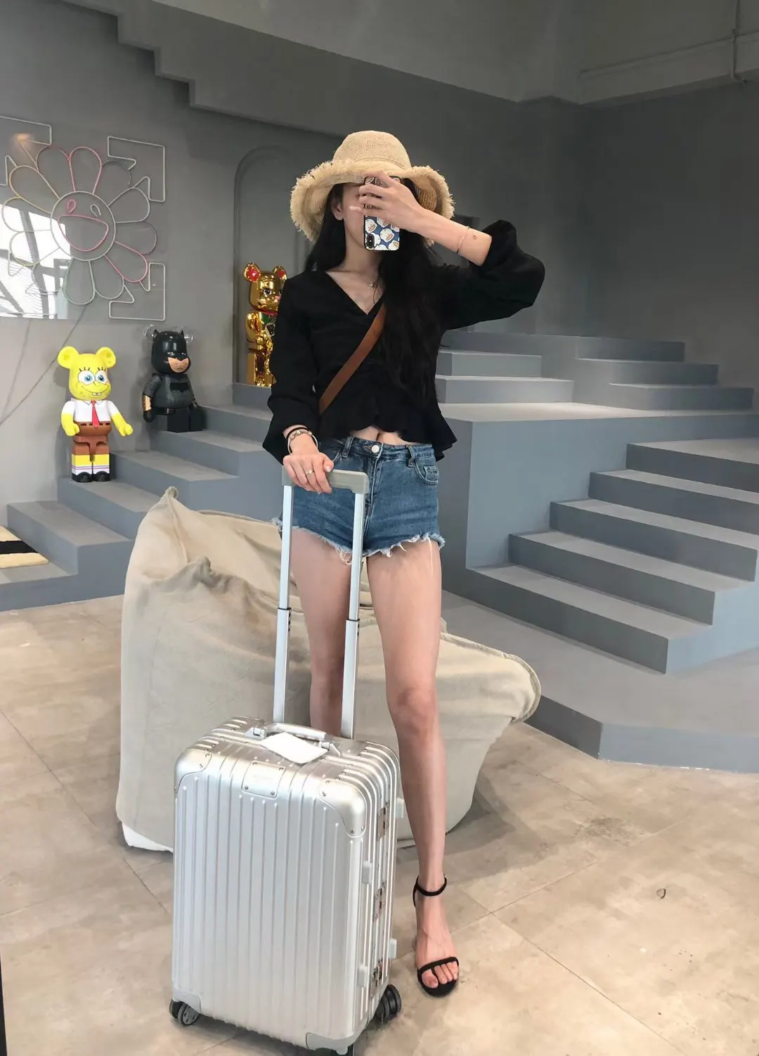 上身效果 行李箱 旅行拉杆款 輕便出行款