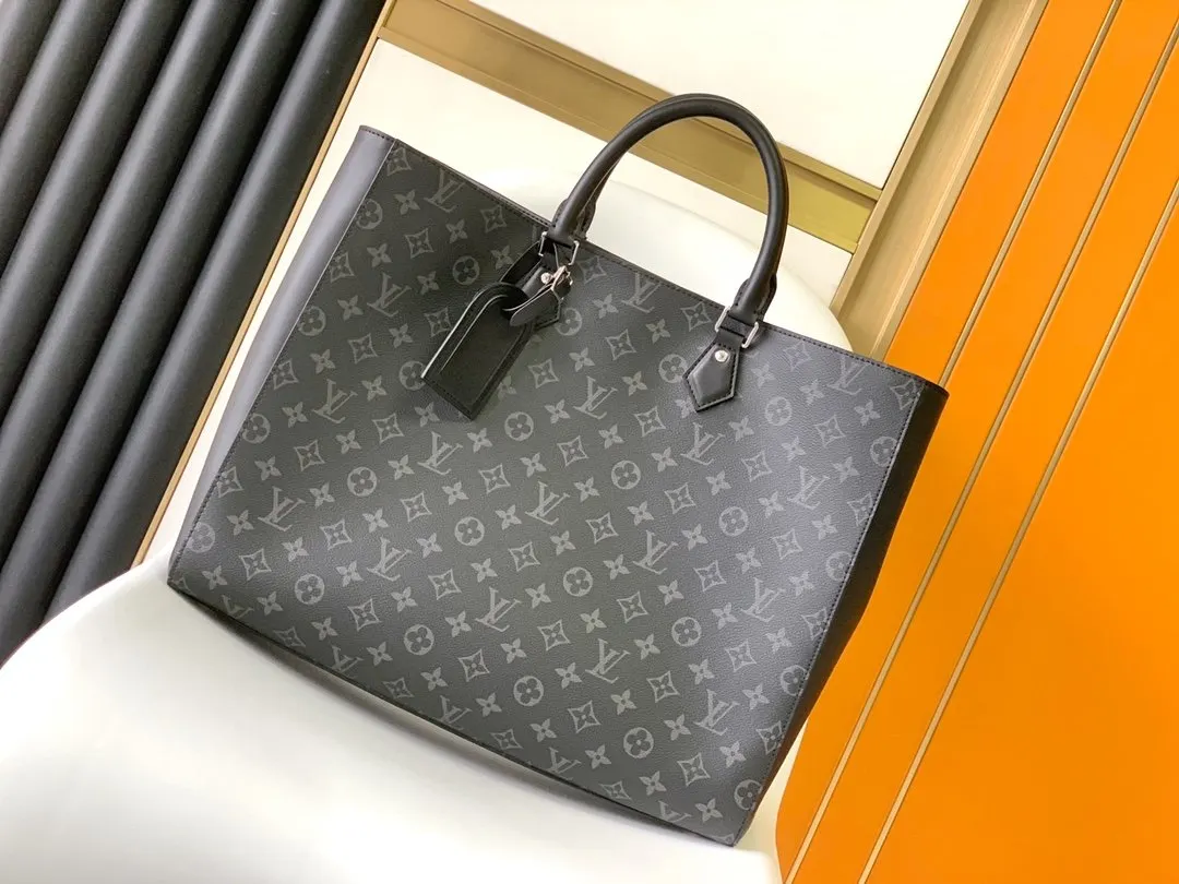 帆布 黑色花纹 GRAND SAC 手袋源自 收納包 旅行收納款