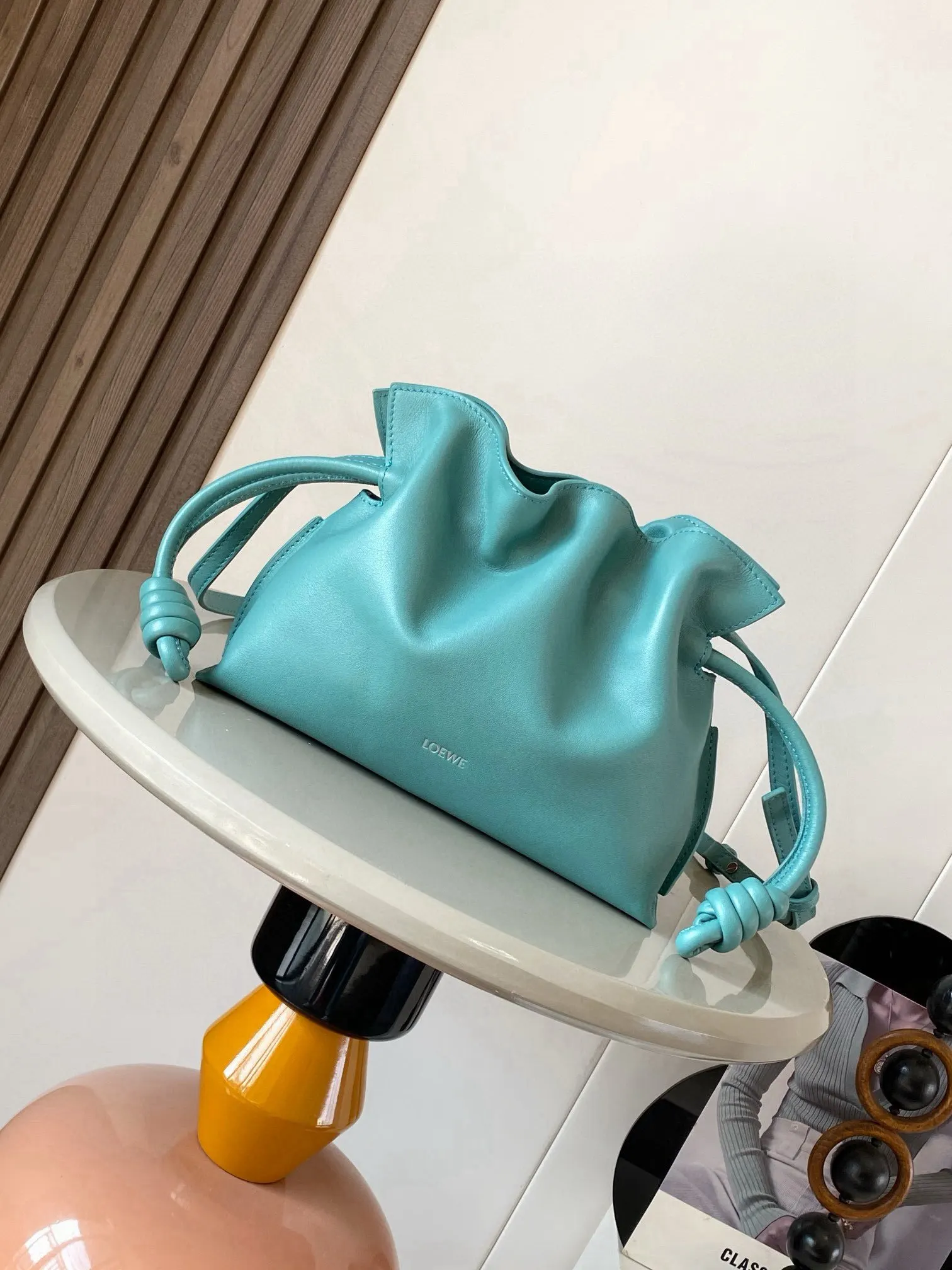Loewe 藍色 小牛皮 托特包 大容量托特款