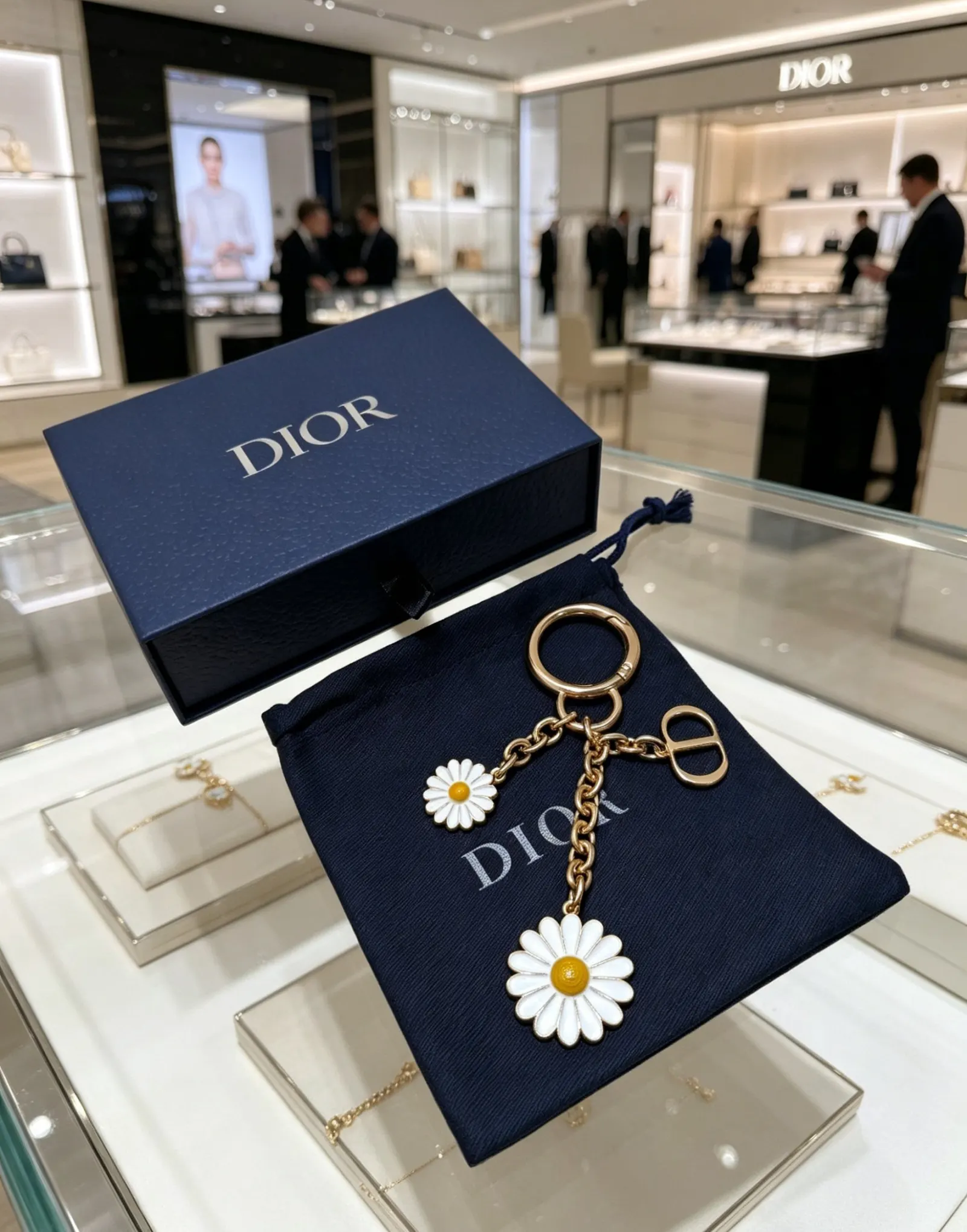 Dior 金色吊墜項鏈 禮盒款