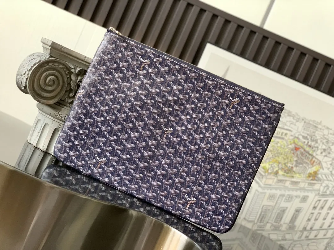 Goyard 深藍 鼎鼎戈雅 手拿包 精致手拿款