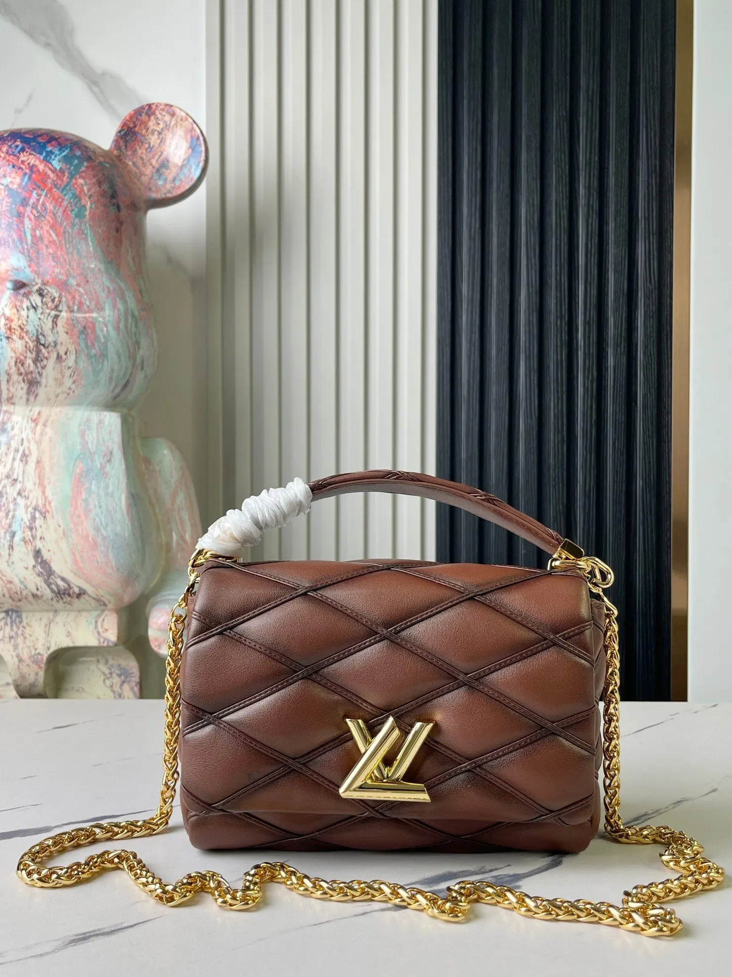 LV 焦糖色 羊皮 行李箱 旅行拉杆款 轻便出行款