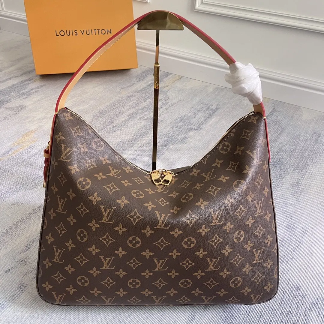 Monogram Top Handle Bag Commuter Leather