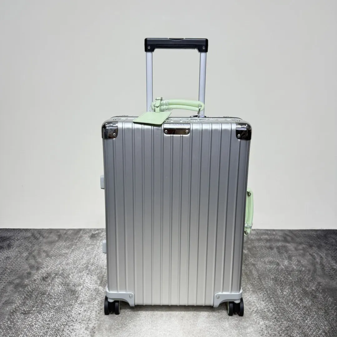 Black Silver Suitcase Travel Lightweight