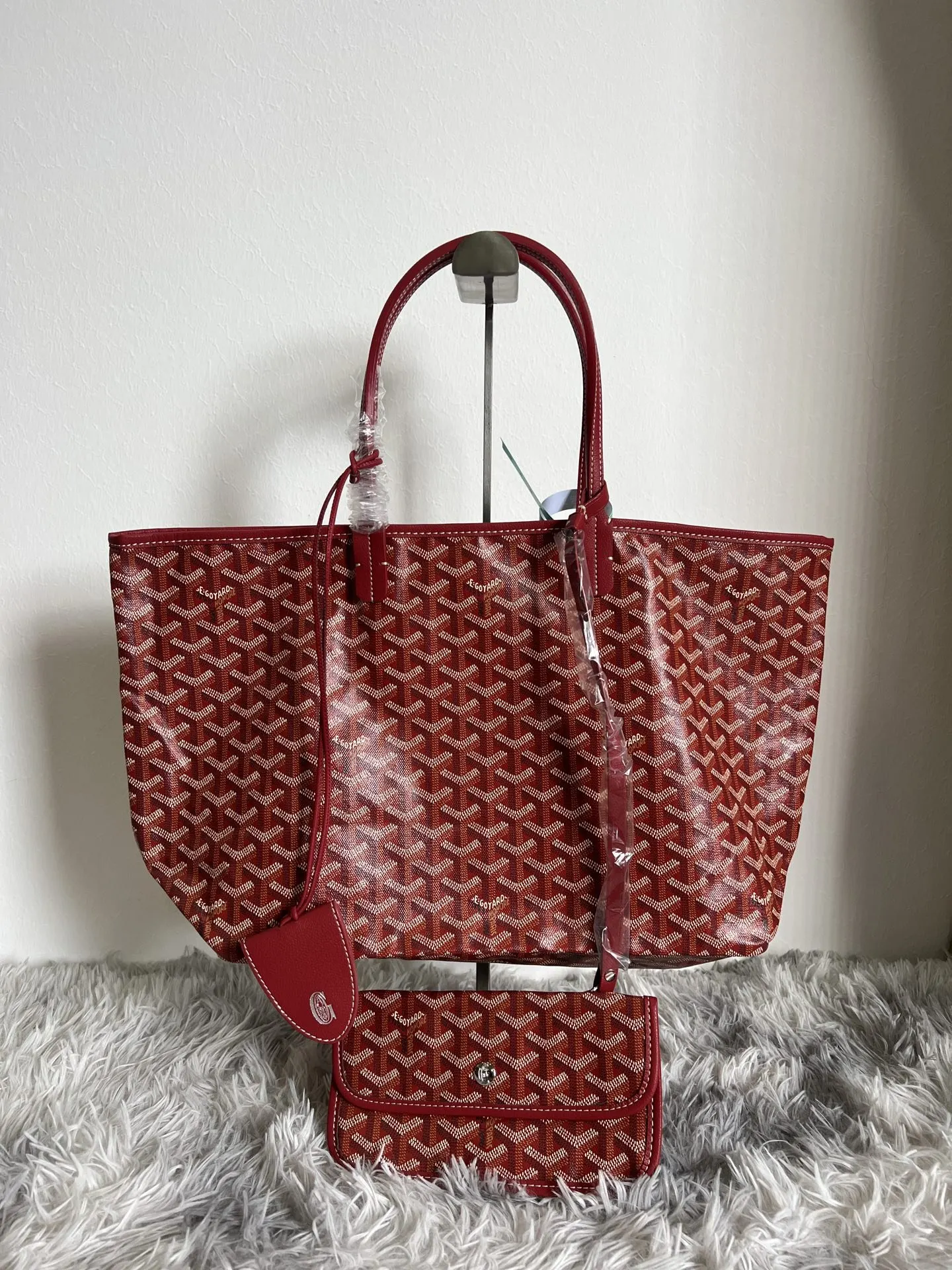 Red Tote Bag Leather
