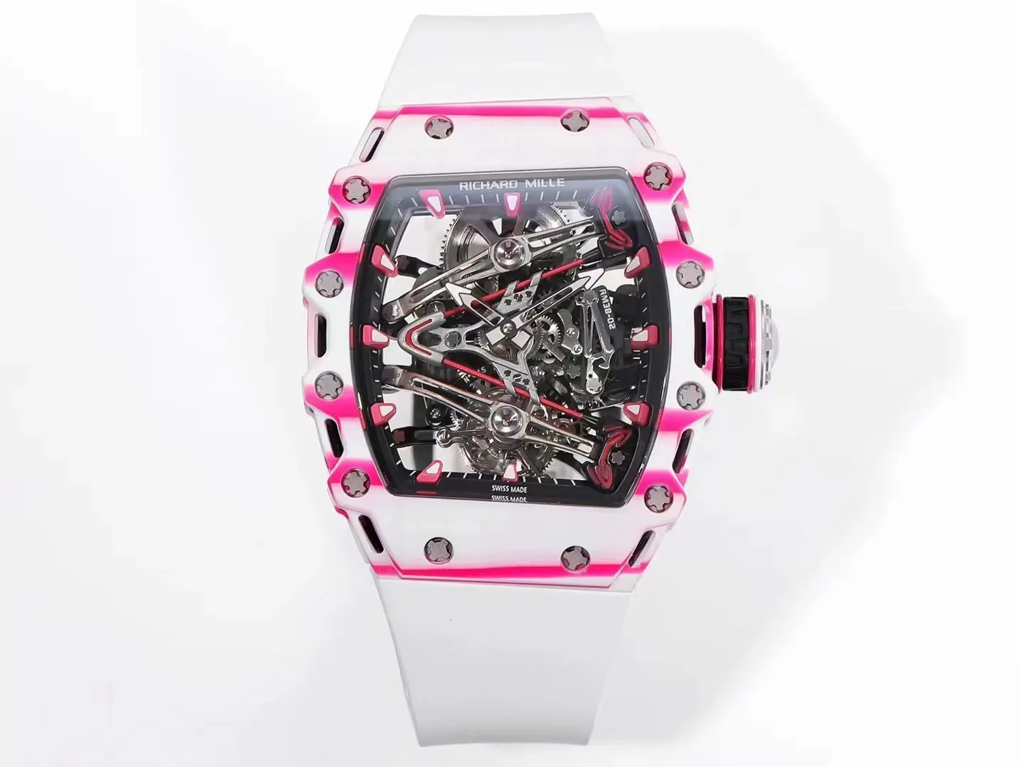 Richard Mille 白色 紅色 手錶 經典腕表款