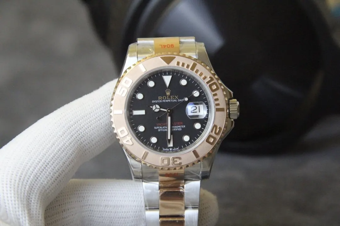 Rolex 白 玫 劳力士 游艇名仕型系列 手錶 經典腕表款