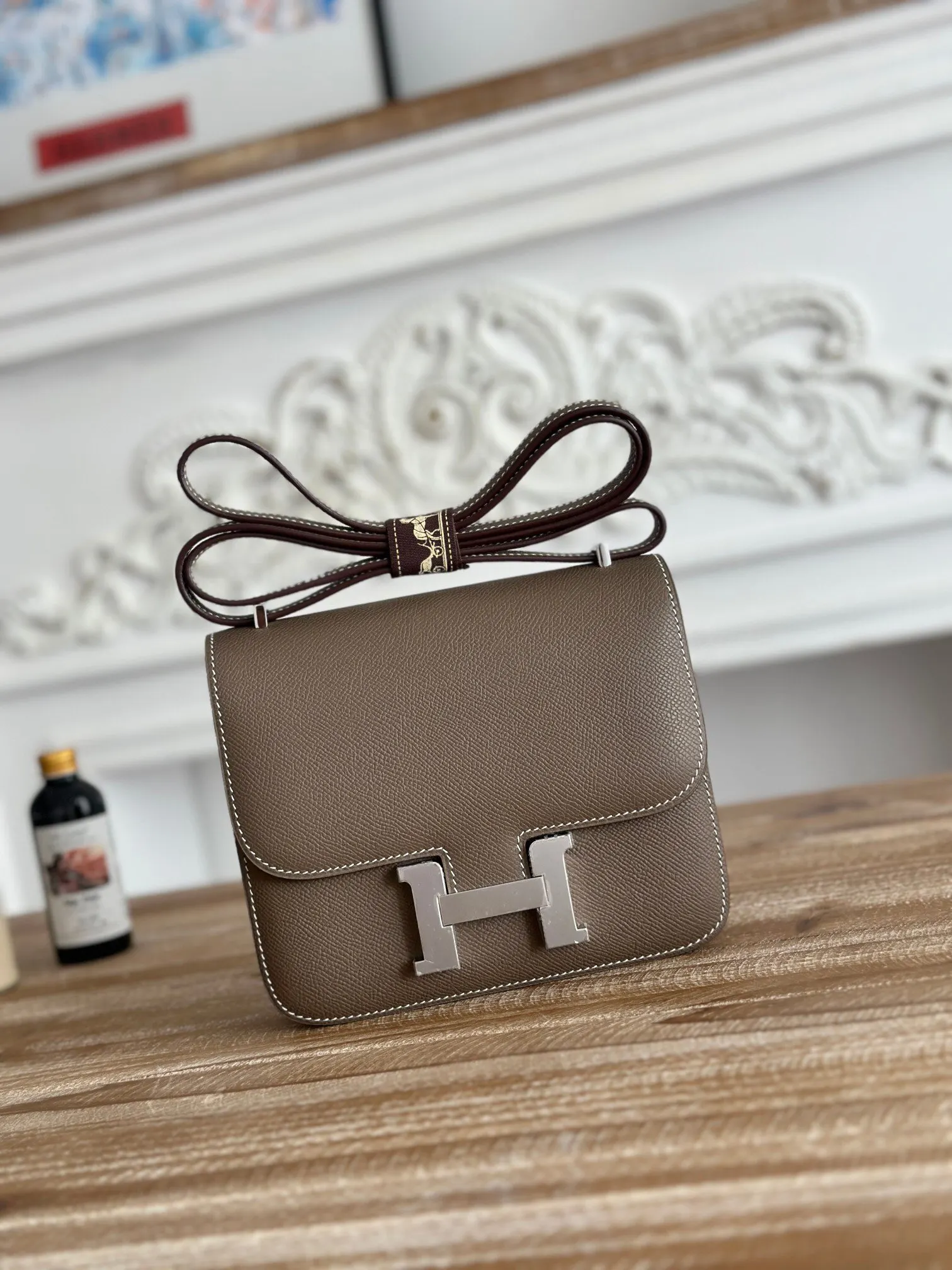 Hermes Crossbody Bag Classic Leather