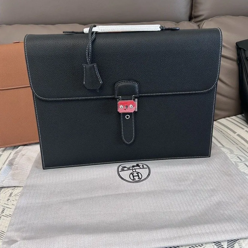 Briefcase Business Commuter Casual Leather