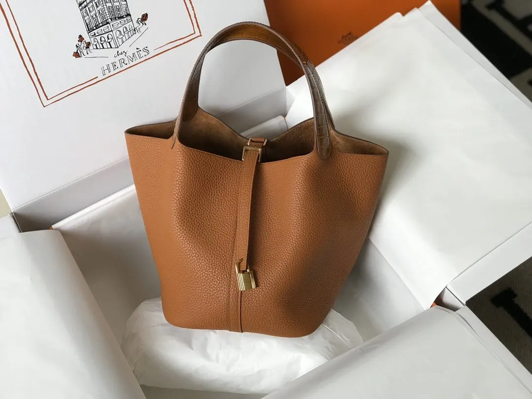 Hermes 棕色 手提包 22cm 經典款
