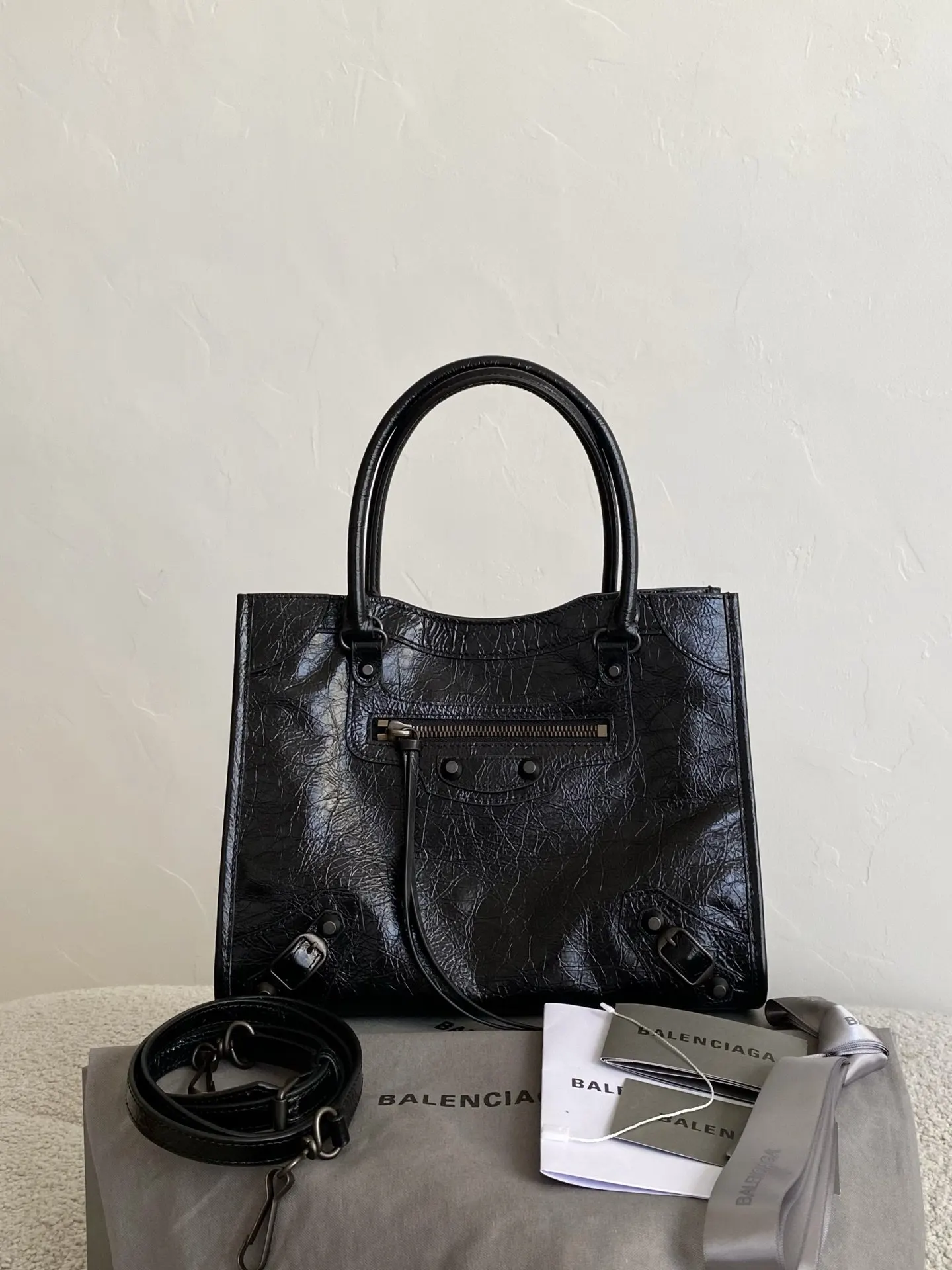 Balenciaga Le City 黑色 腋下包 簡約腋下款