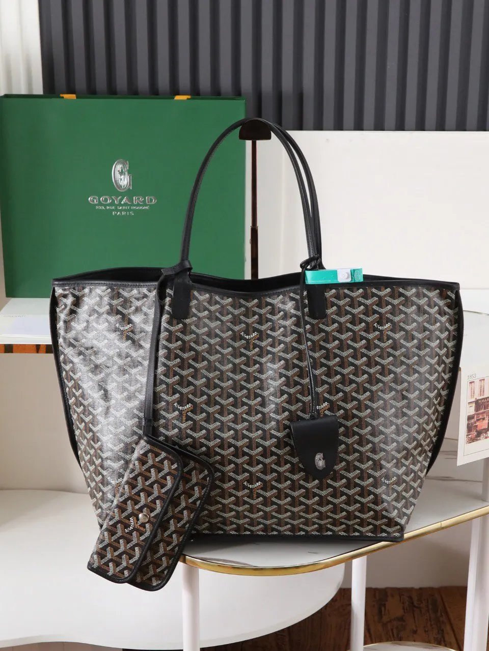 Goyard 黑色 小牛皮 托特包 大容量托特款