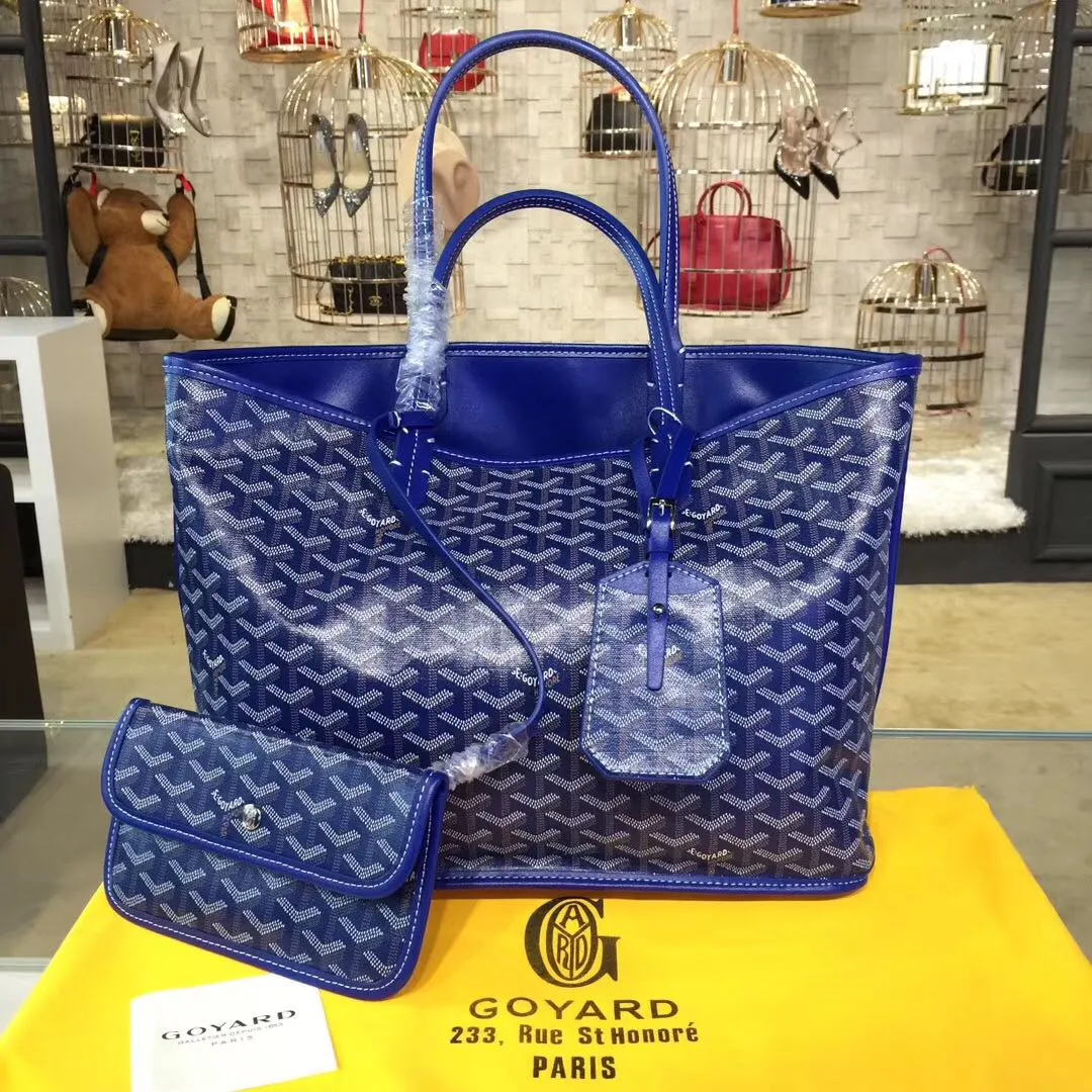 Goyard 戈雅 双面可用 充满法式优雅 订制Y字母涂鸦料 皮轻 旅行袋 大容量旅行款