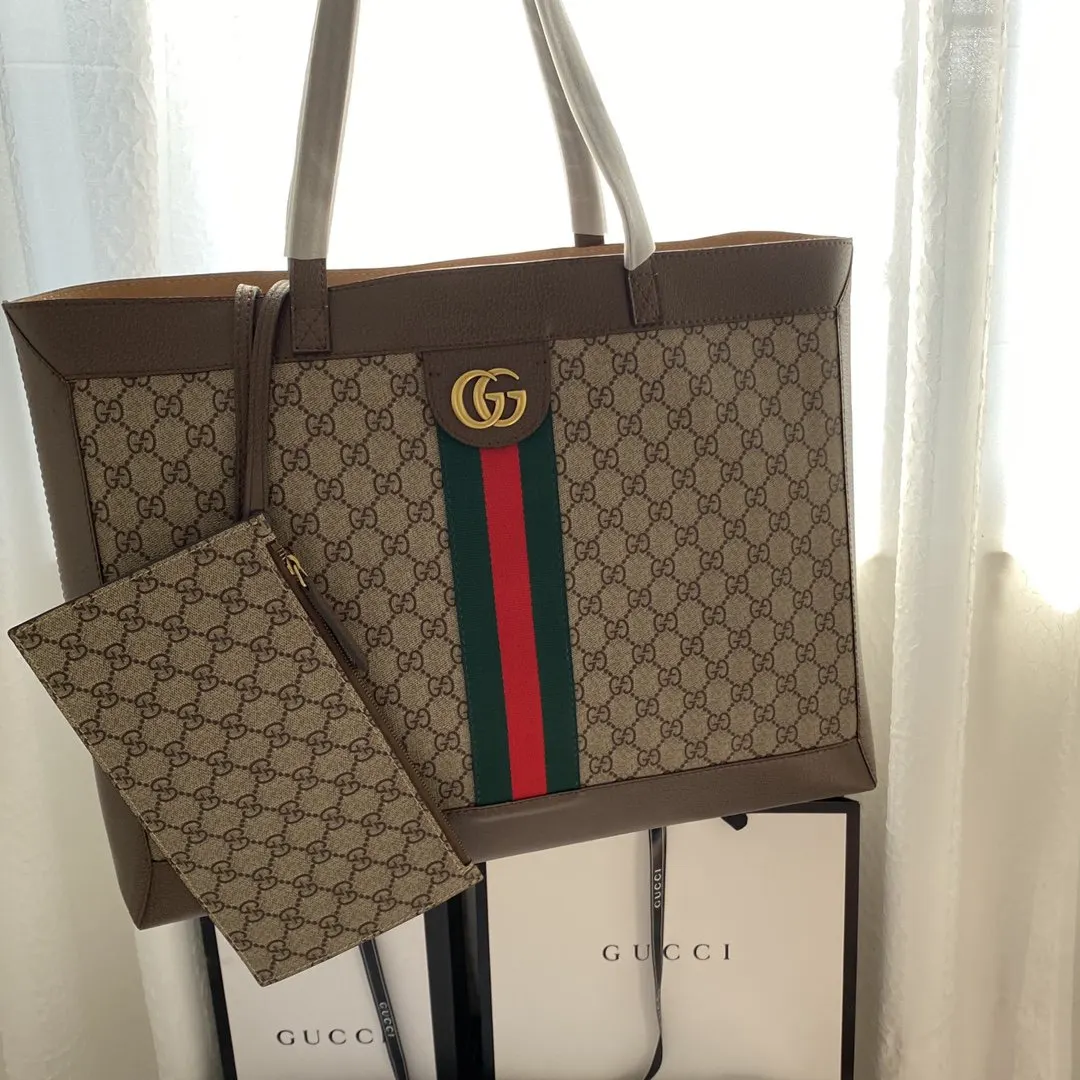 Gucci Ophidia GG Supreme老花托特包 手提單肩款