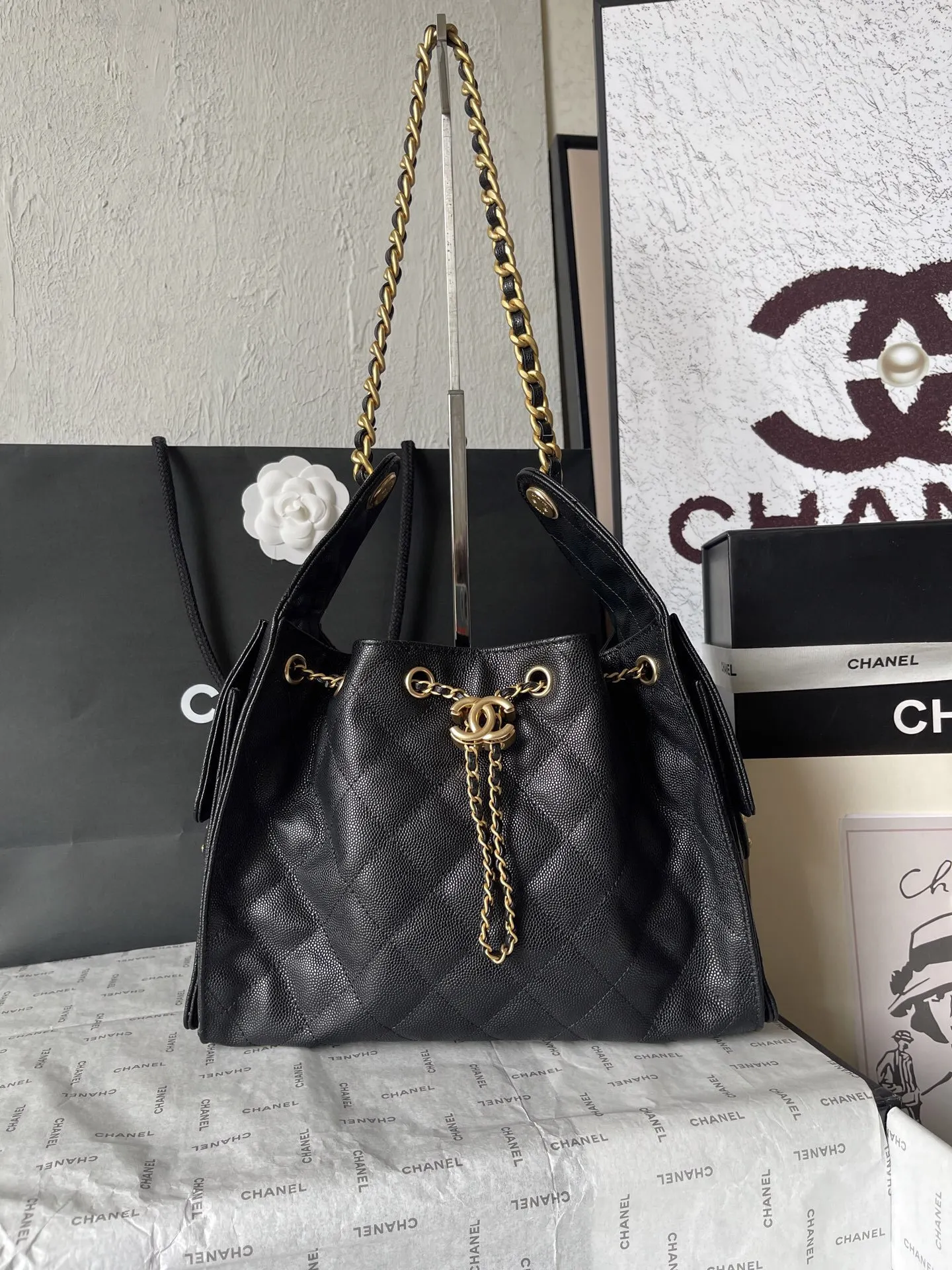 CHANEL Hobo 法国 高端定制品 Chane 球 腋下包 復古腋下背款