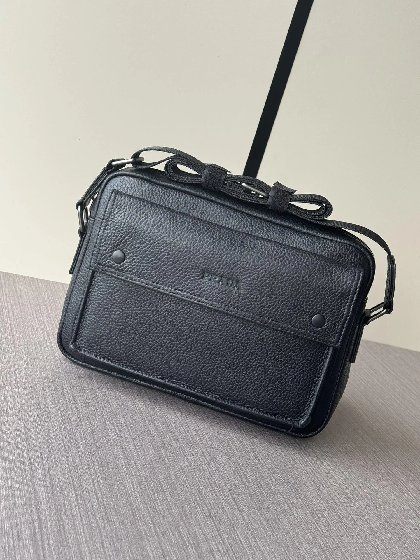 Prada Black Crossbody Bag Commuter Leather