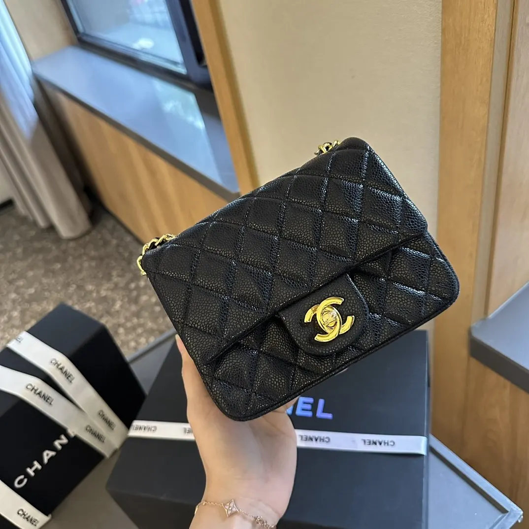 牛皮 鱼子酱大min 链条包 精致链条款