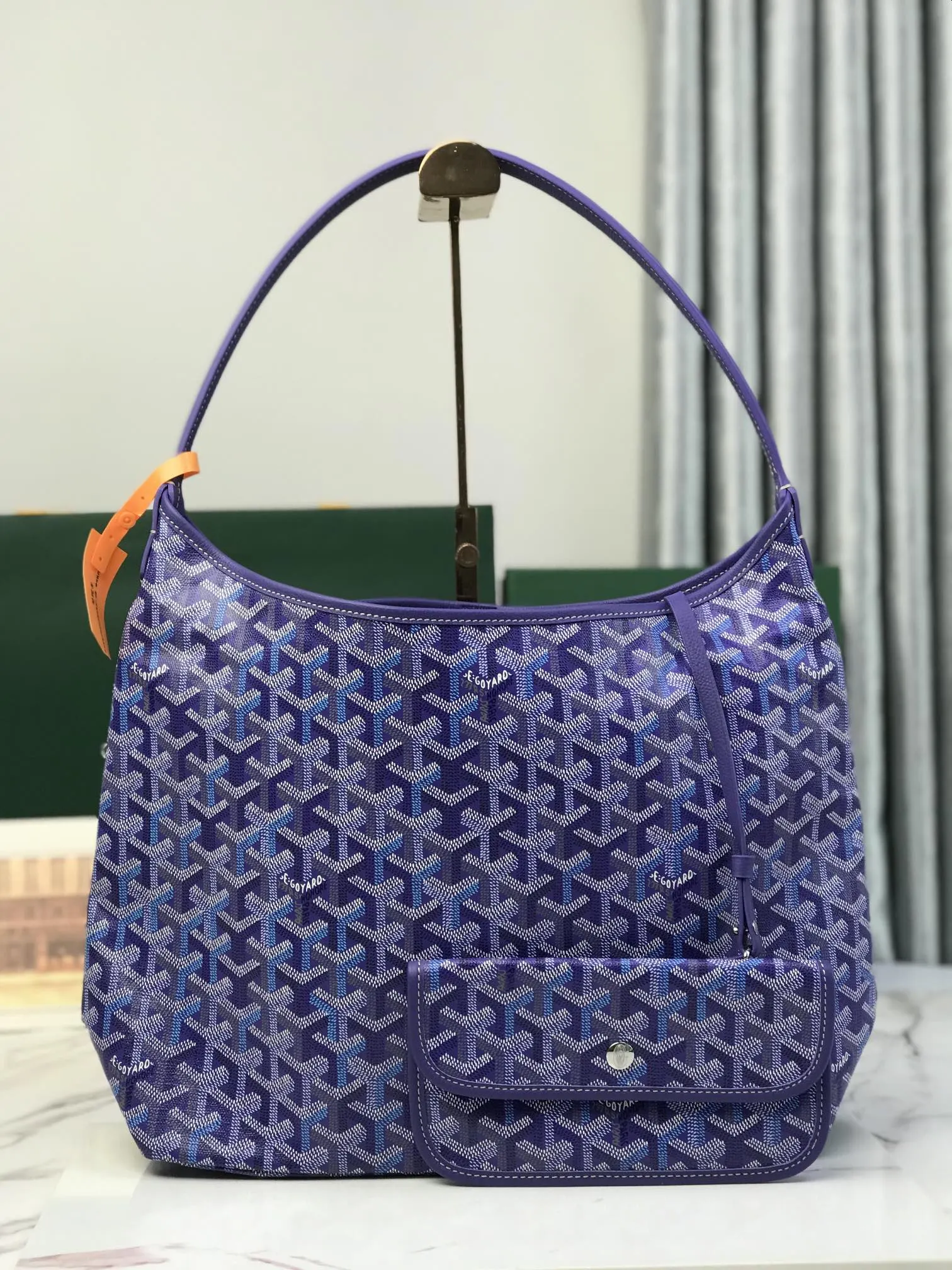 Goyard Hobo Shoulder Bag Vintage Canvas