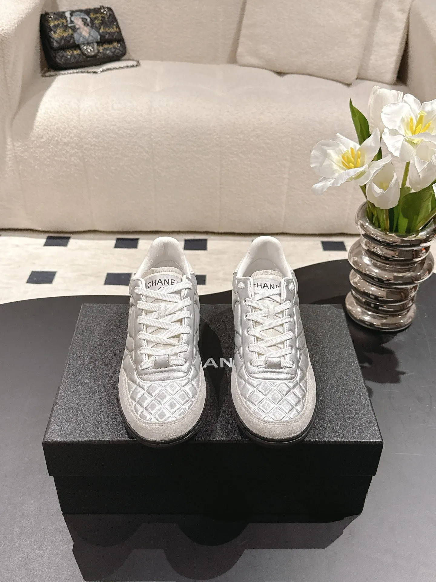 CHANEL sheepskin casual shoes