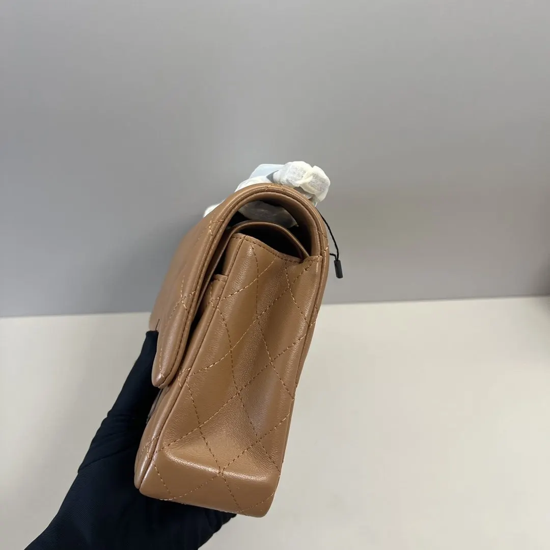 焦糖色 羊皮 出厂价 开发 腋下包 复古腋下背款