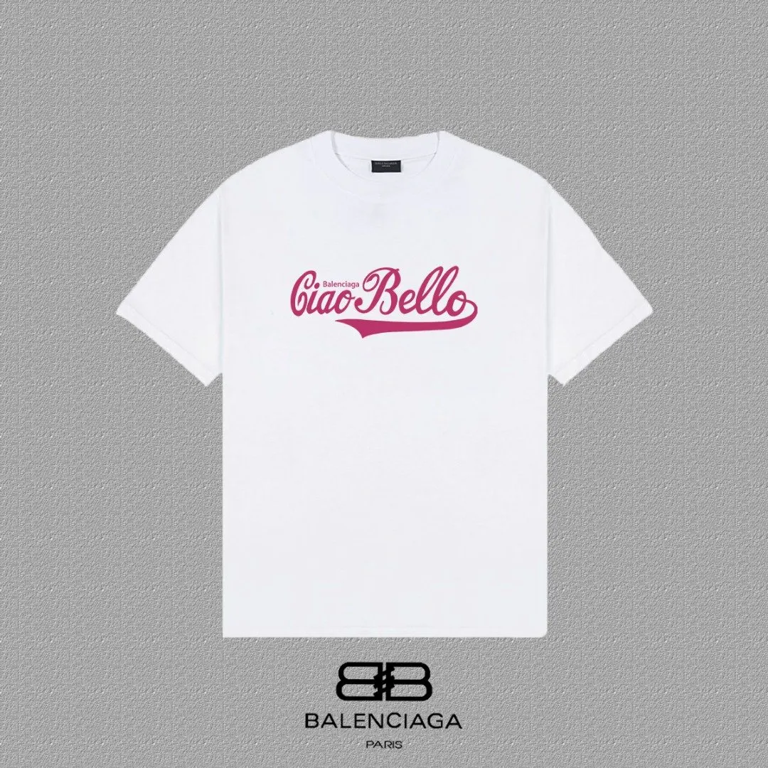 Balenciaga Paris 黑色 純棉 短袖T恤 街頭休閒款