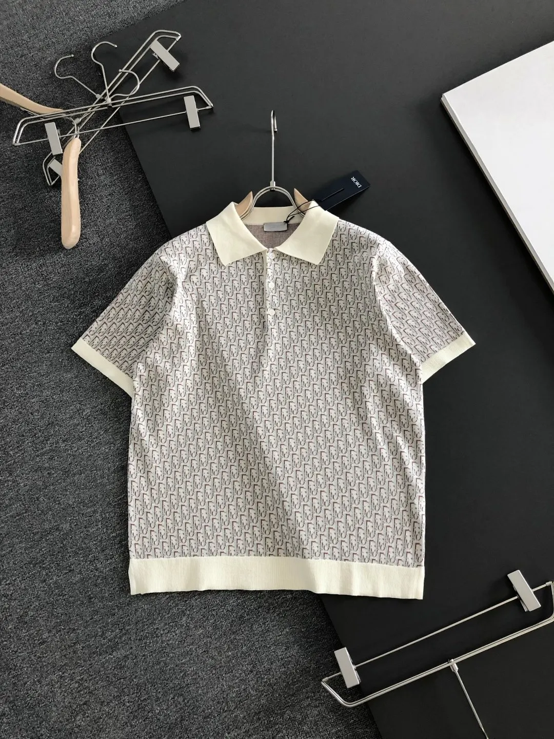 Dior Oblique Khaki Jacquard Knitted Top, Exquisite Wear