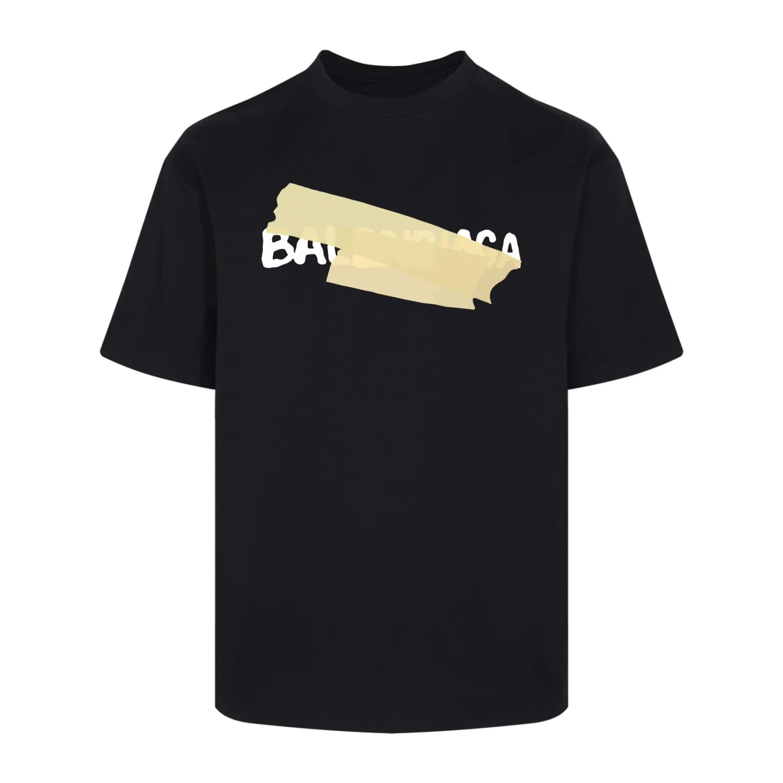 Balenciaga Black Short Sleeve T-Shirt Loose Casual