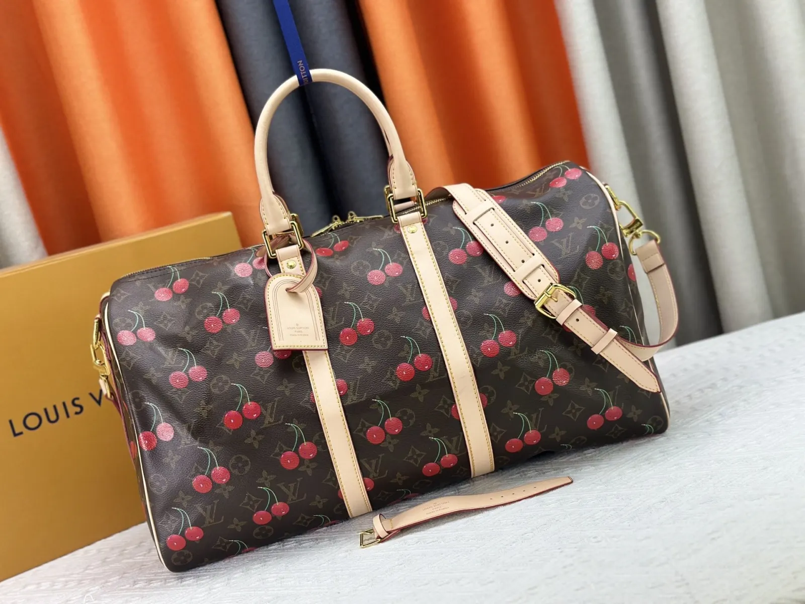 Keepall 牛皮 旅行袋 大容量旅行款