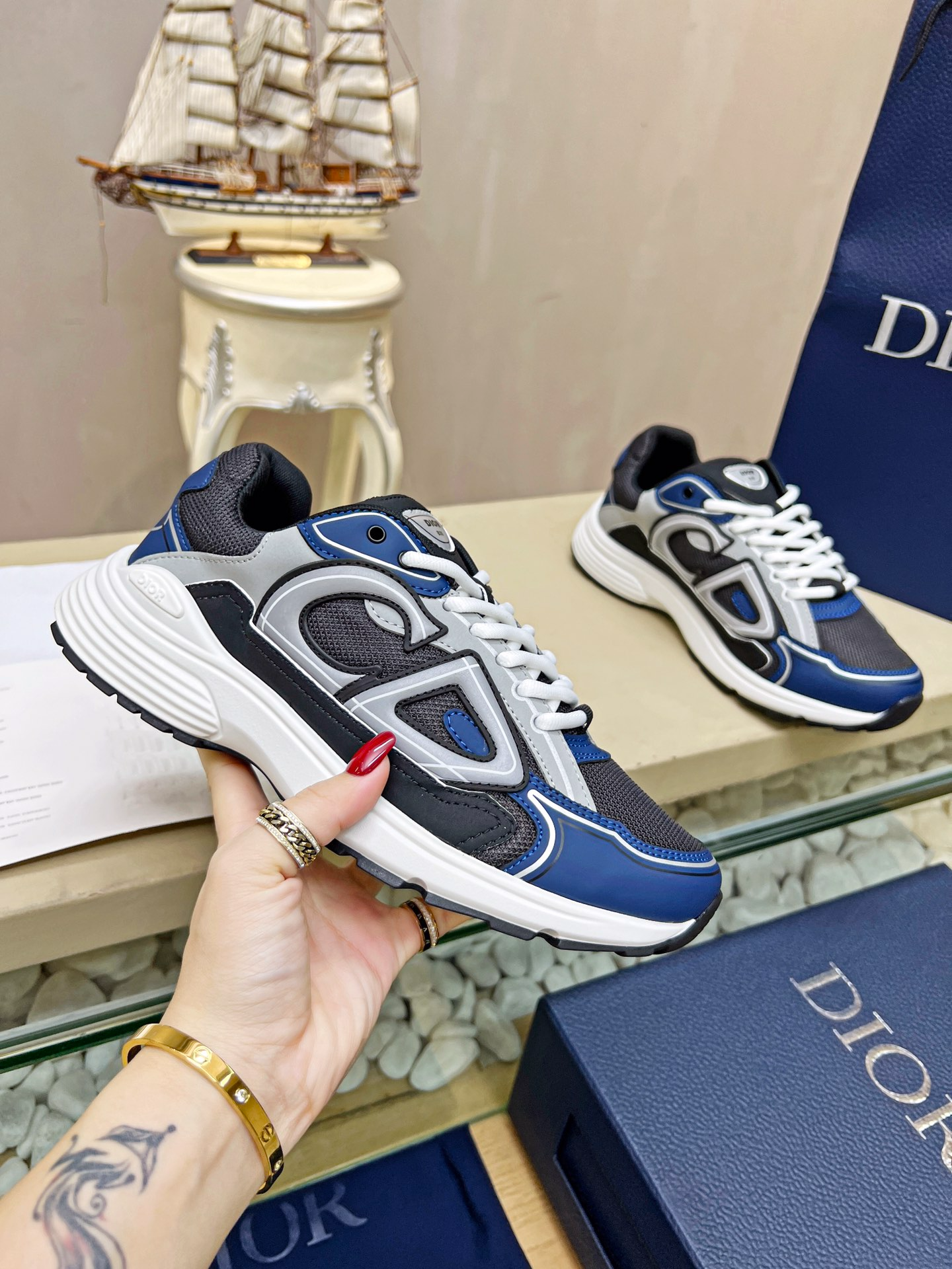 Dior B30 黑色 運動鞋 休閒百搭款