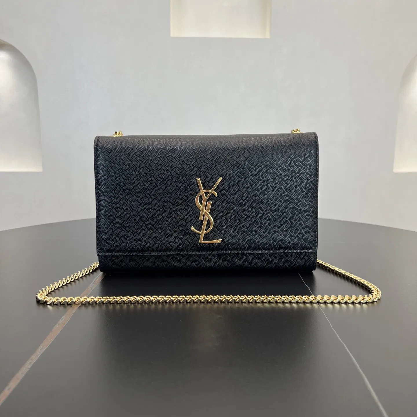 YSL 銀色 金色 小牛皮 鏈條包 精致鏈條款