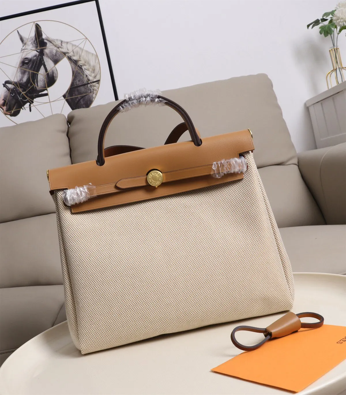 Hermes Kelly 紅色 帆布拼皮 雙肩包 31cm 休閒通勤款