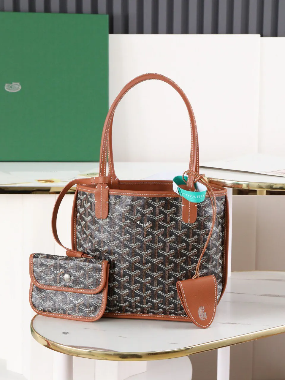 Goyard 小牛皮 手提包 通勤手提款