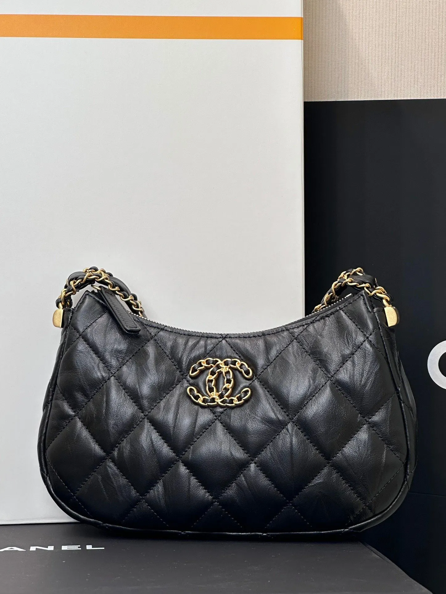 Chanel Hobo Shoulder Bag Vintage Leather
