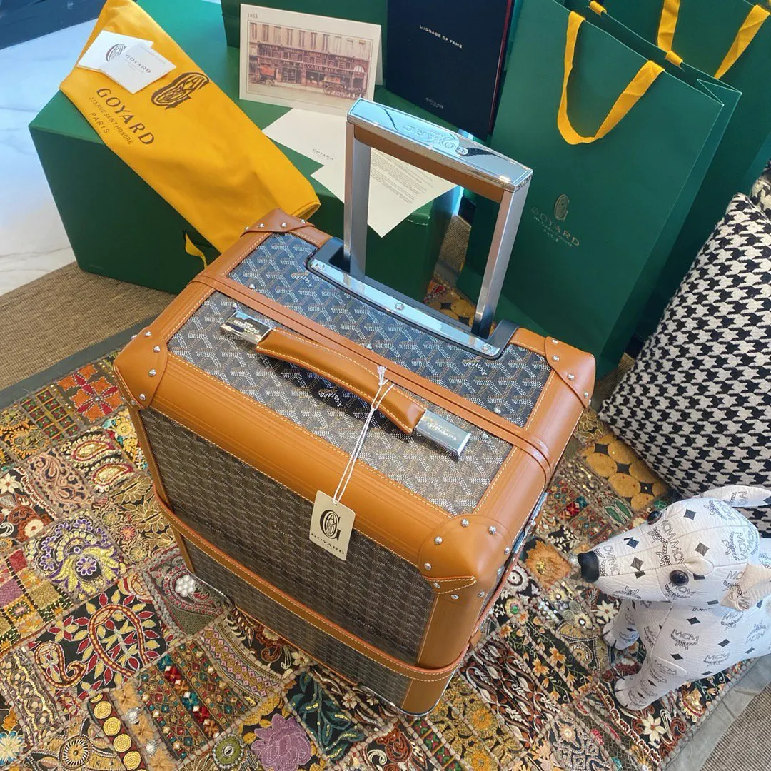 Goyard 黑色 白色 行李箱 旅行拉杆款 轻便出行款