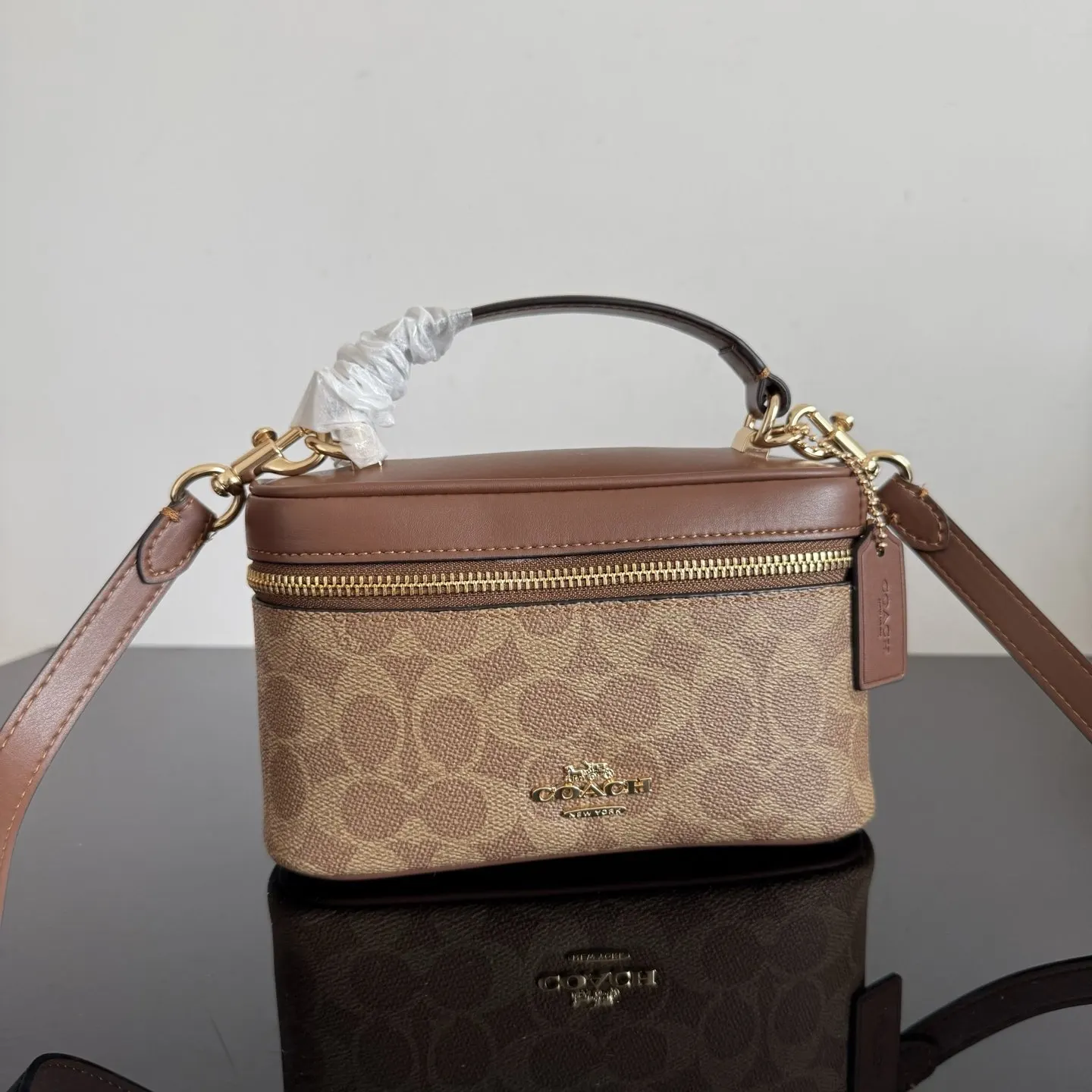 Coach 皮革 Originals 包 的材质选 化妝包 便携收納款