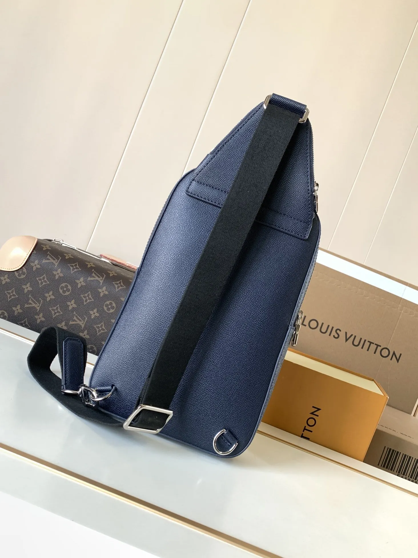Shoulder Bag Canvas Leather