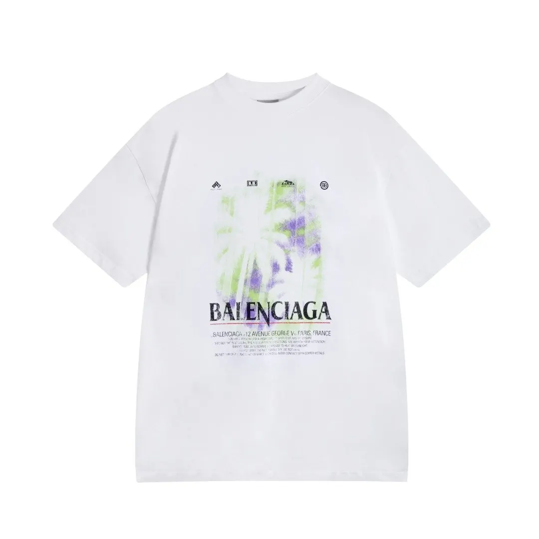 Balenciaga 白色 純棉 短袖T恤 宽松休閒款