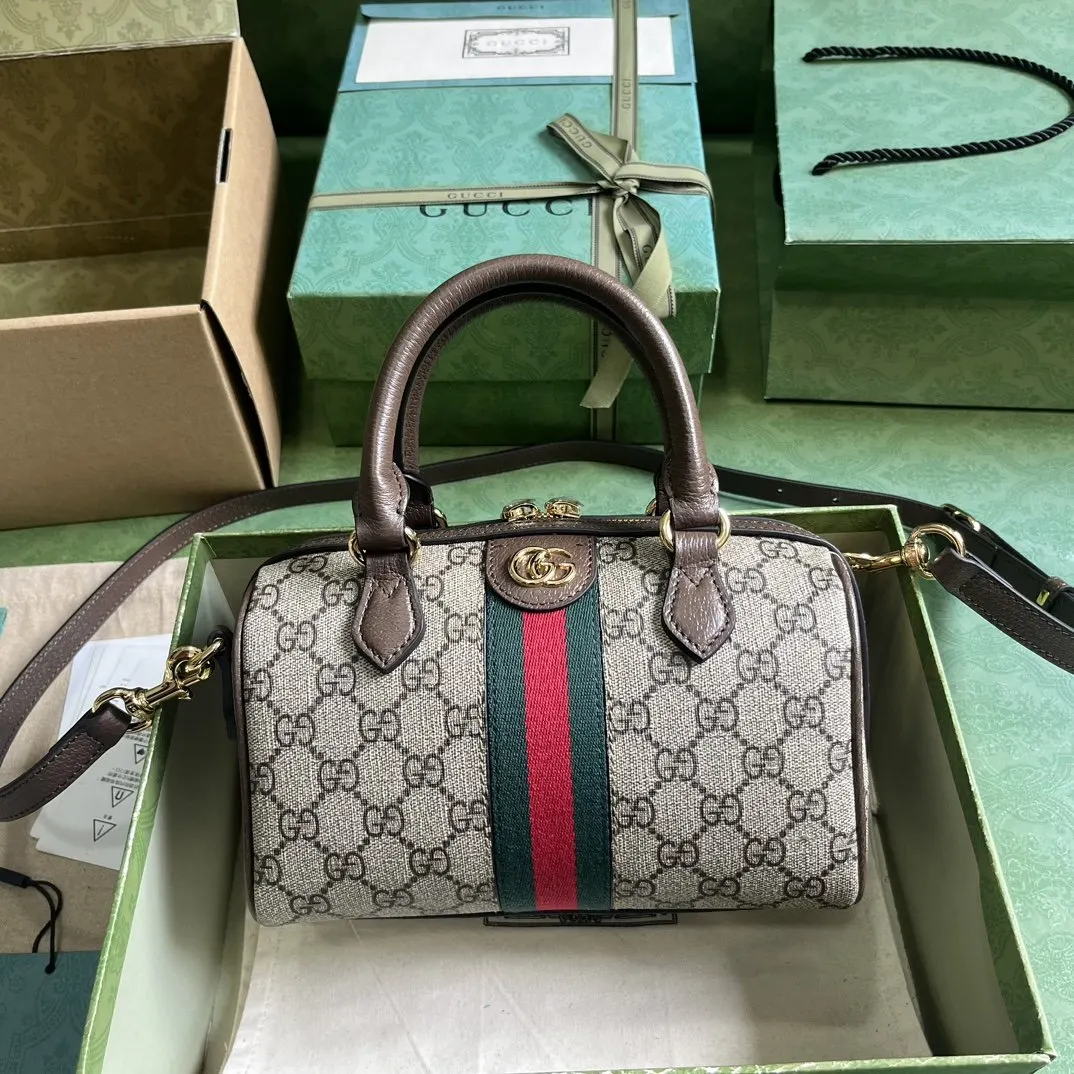 Gucci Ophidia GG Supreme老花手提包 手提款