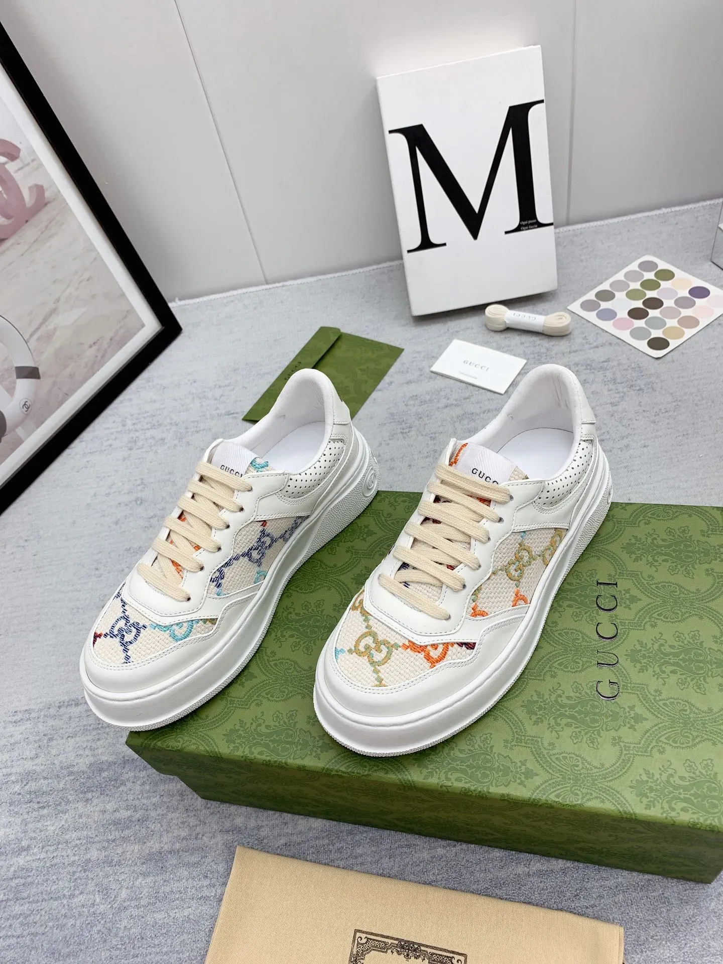 Gucci Logo casual sneakers, all-match 123