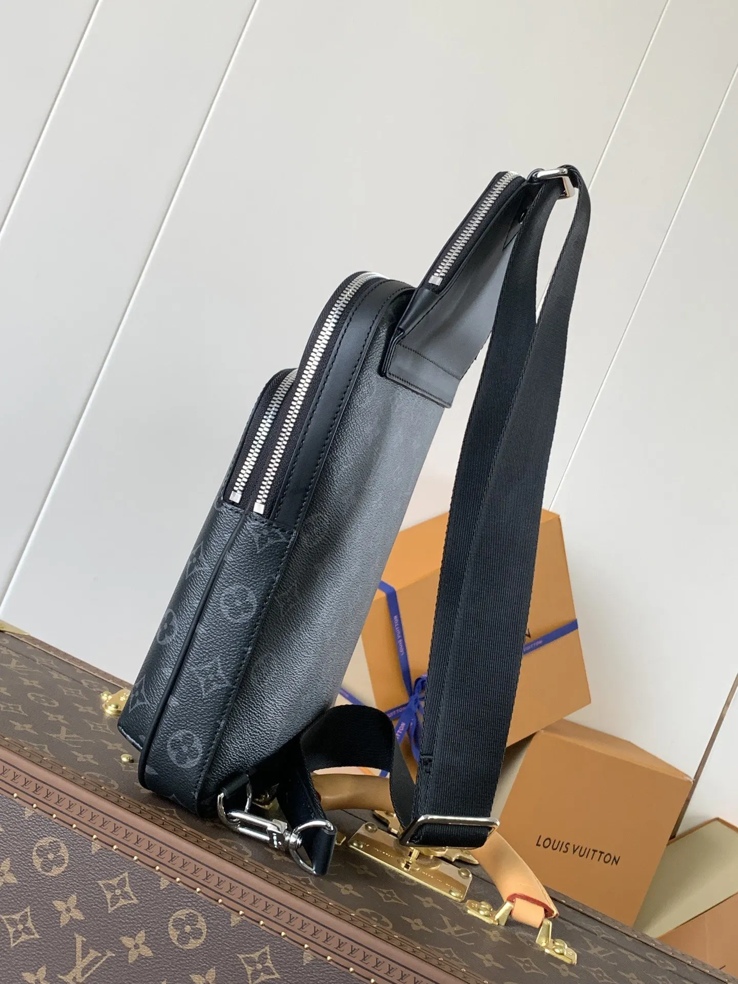 Louis Vuitton Shoulder Bag Canvas Leather