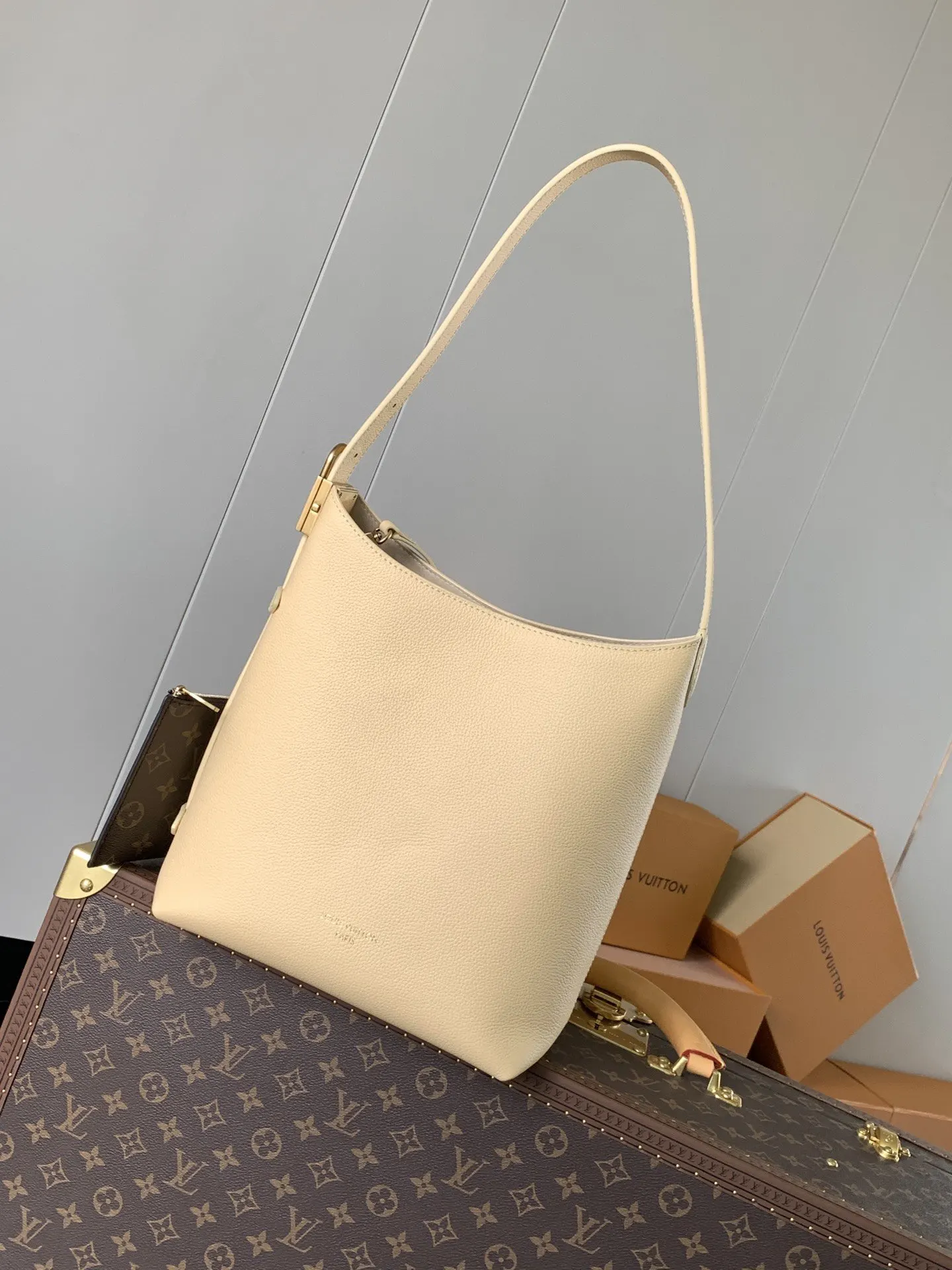 Hobo Shoulder Bag Vintage Leather