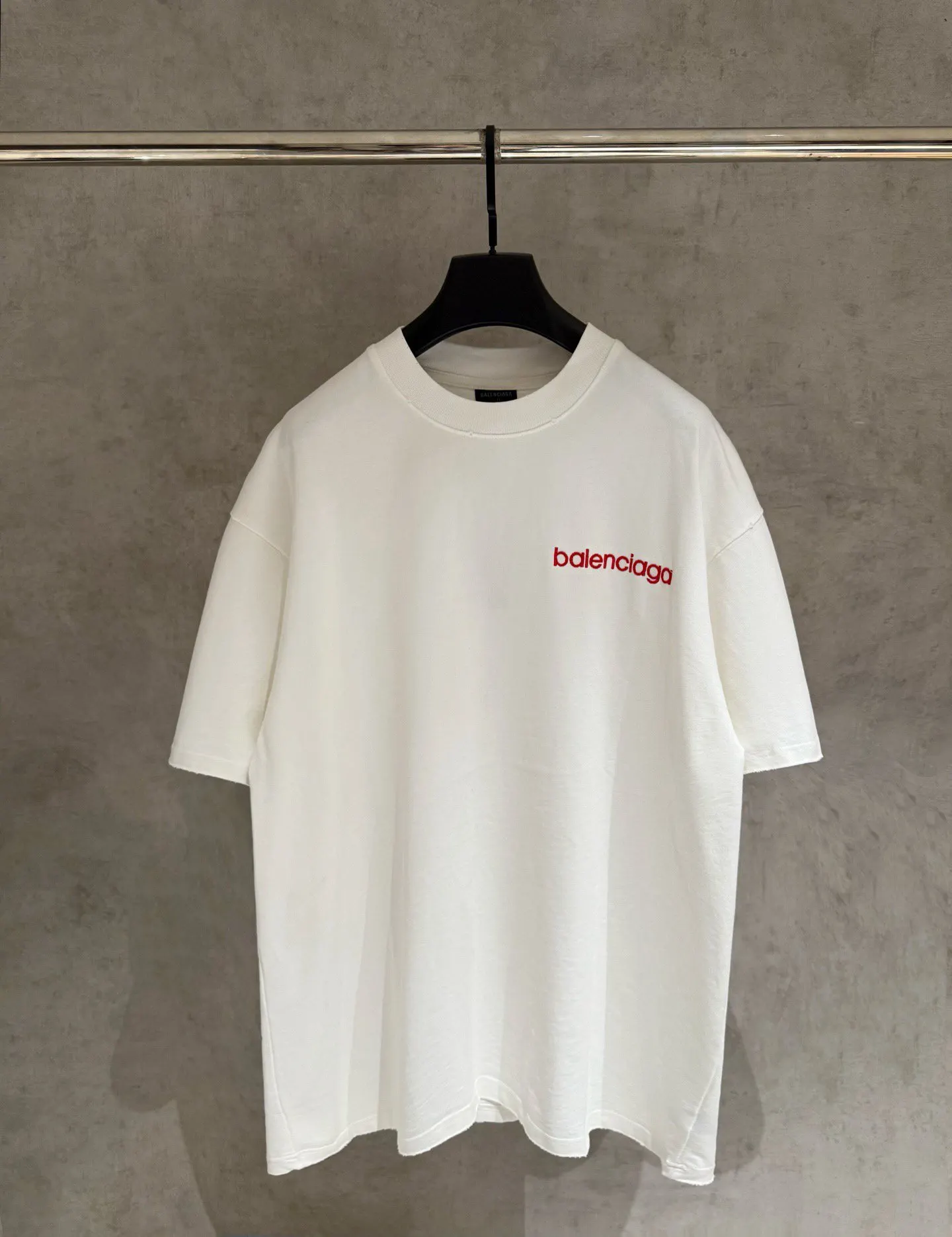 Balenciaga 刺繡 純棉 短袖T恤 街頭休閒款