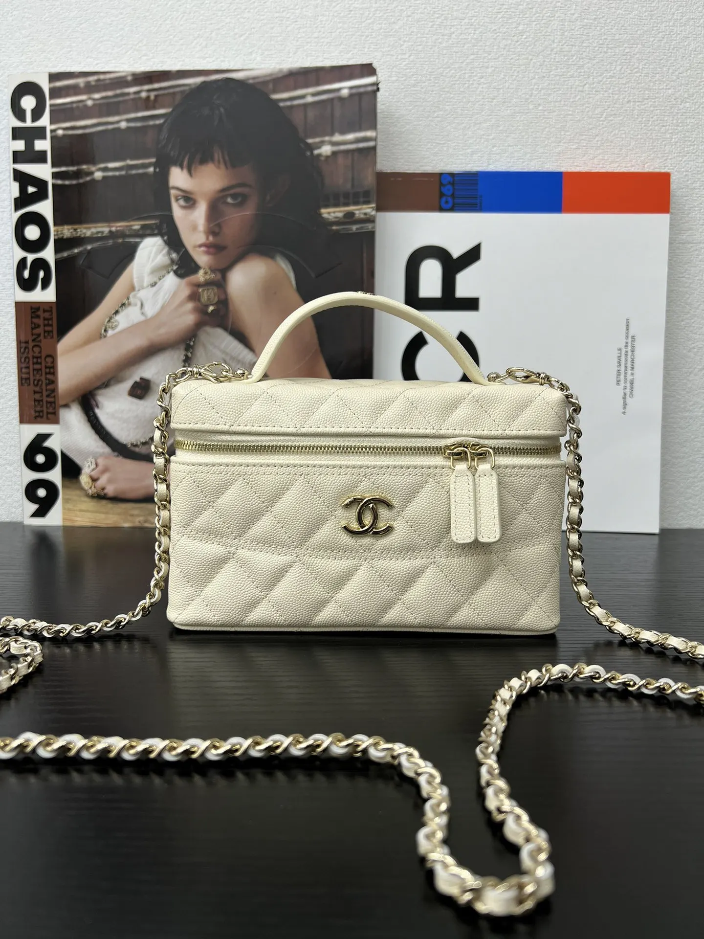 CHANEL 小牛皮19 Bag鏈條包 單肩斜挎