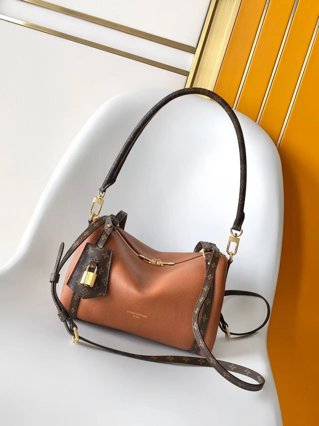 LV Keepall 黑色 米白 牛皮 旅行袋 大容量旅行款