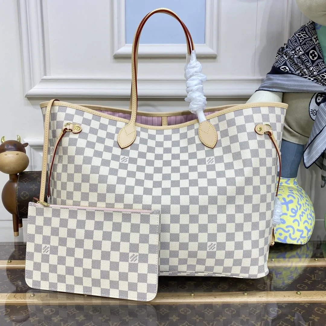 Neverfull 老花 帆布 手拿包 精致手拿款