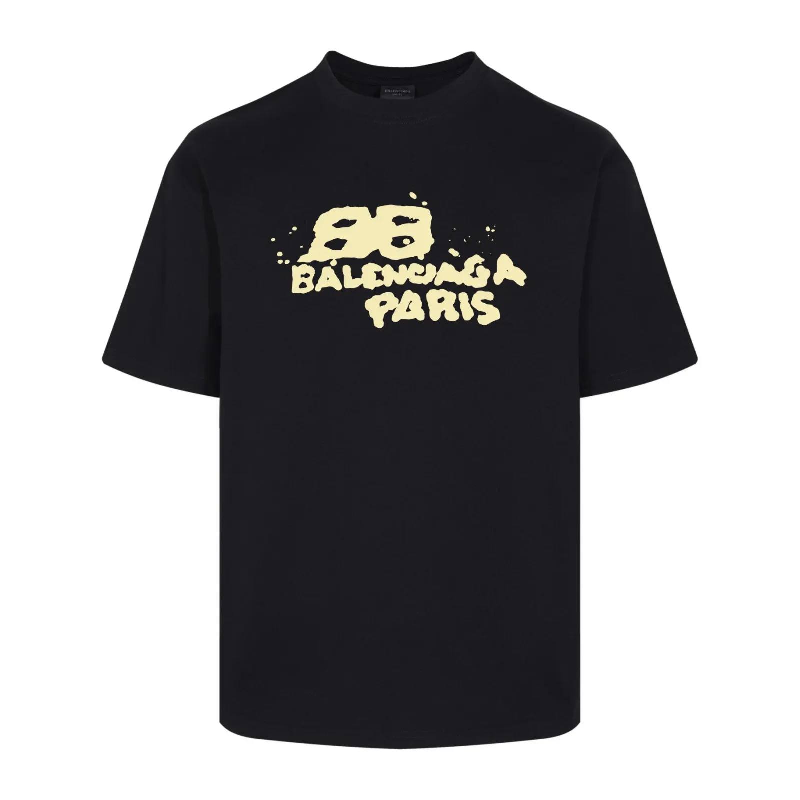 Balenciaga Black Short Sleeve T-Shirt Loose Casual