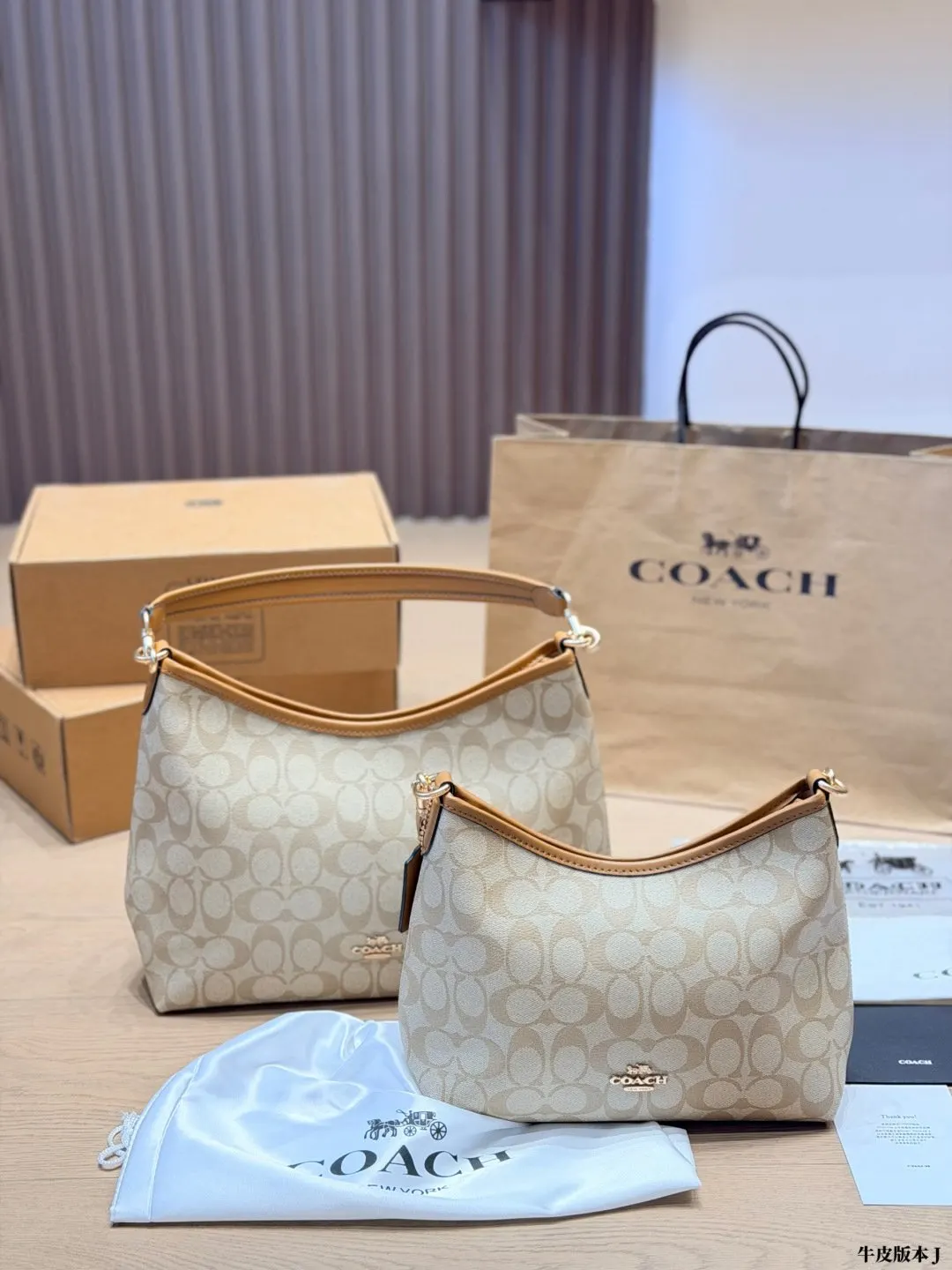 Coach 牛皮 腋下包 復古腋下背款
