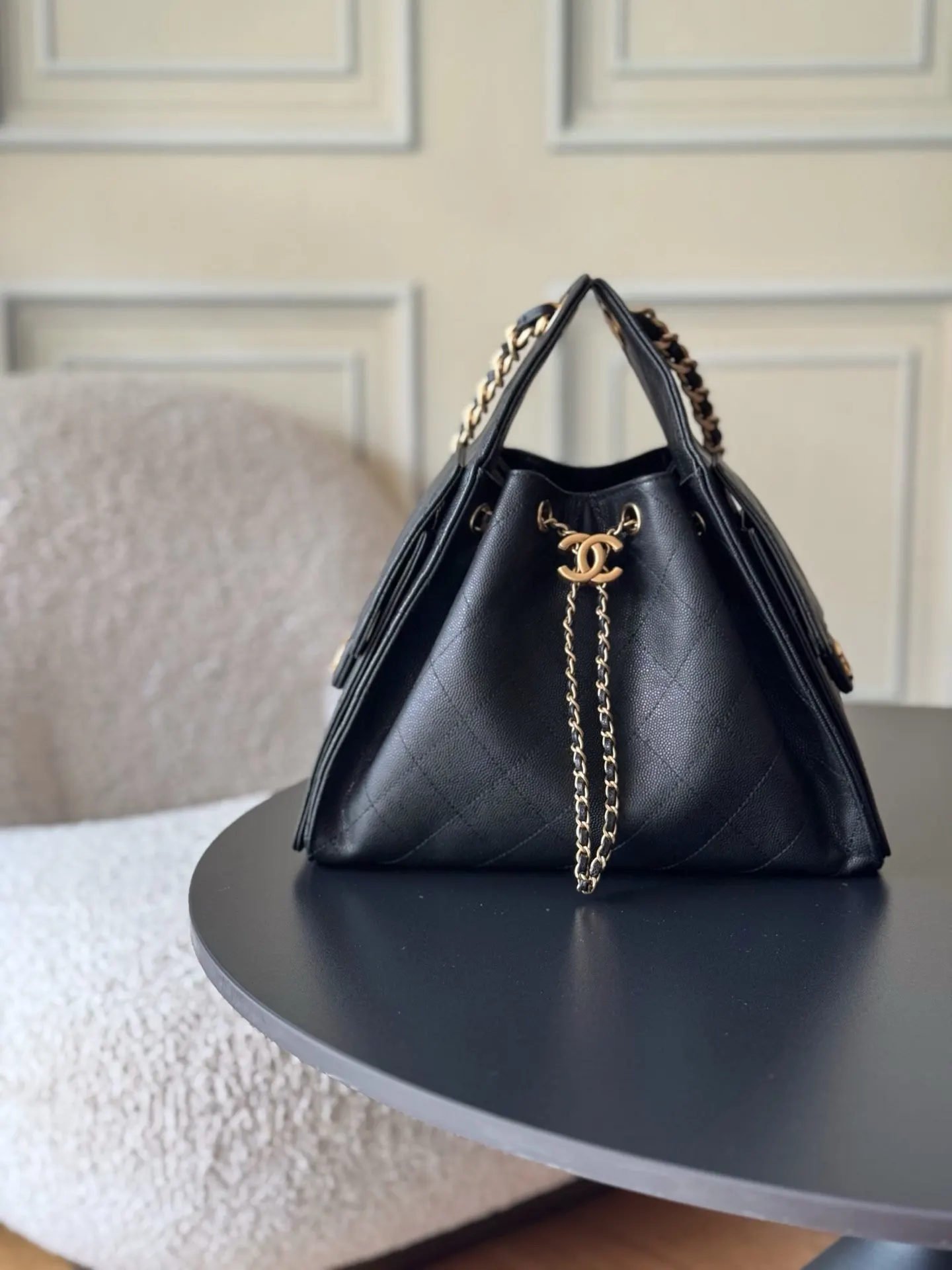 Chanel Hobo Shoulder Bag Vintage Leather