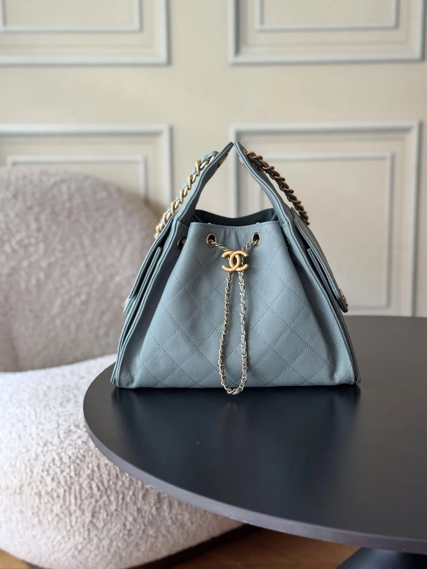 CHANEL Hobo 牛皮 腋下包 復古腋下背款